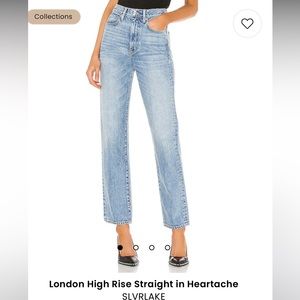 SlvrLake Denim London Jean size 27, high waisted straight leg worn once